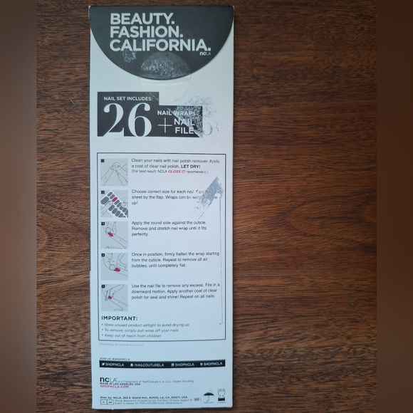 New Sealed NCLA Nail Wraps Japan Self Adhesive Rare and Hard to Find - Picture 4 of 5